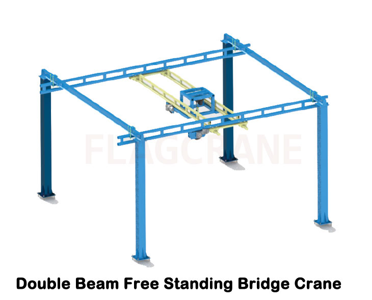 Double Beam Free Standing Bridge Crane